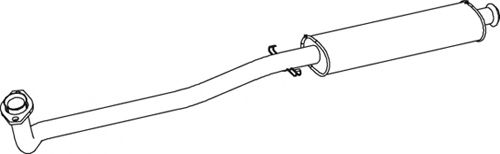 Предглушитель выхлопных газов DINEX 66328