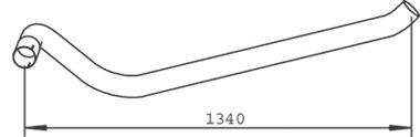 Труба выхлопного газа DINEX 53714
