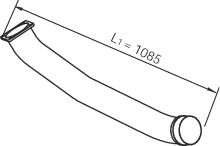 Труба выхлопного газа DINEX 66125