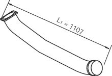 Труба выхлопного газа DINEX 66126