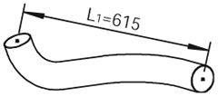 Труба выхлопного газа DINEX 81704