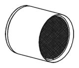 Сажевый / частичный фильтр, система выхлопа ОГ DINEX 47002