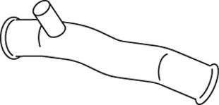 Труба выхлопного газа DINEX 68258