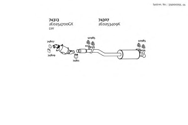 Система выпуска ОГ DINEX 374000055_01