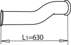 Труба выхлопного газа DINEX 81214