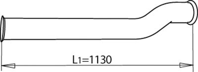 Труба выхлопного газа DINEX 81215