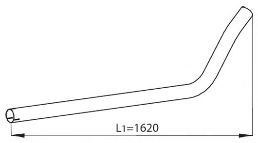 Труба выхлопного газа DINEX 52621