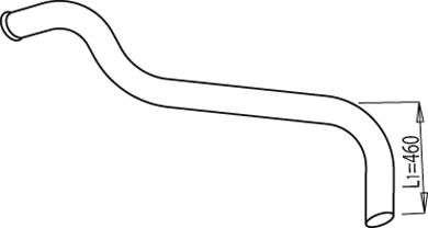 Труба выхлопного газа DINEX 68679