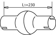 Труба выхлопного газа DINEX 30133
