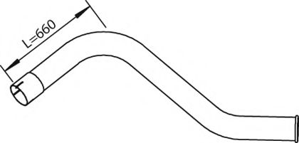 Труба выхлопного газа DINEX 21610