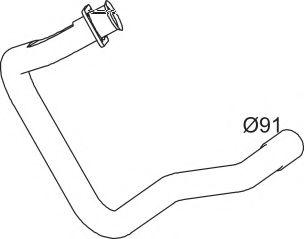 Труба выхлопного газа DINEX 64159