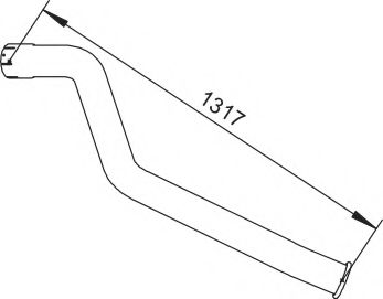 Труба выхлопного газа DINEX 64772