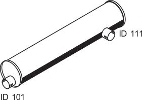 Средний / конечный глушитель ОГ DINEX 67305