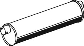 Средний / конечный глушитель ОГ DINEX 24312