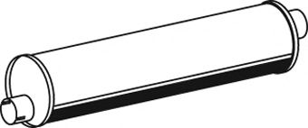 Средний / конечный глушитель ОГ DINEX 24320