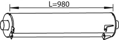 Средний / конечный глушитель ОГ ZARA 661