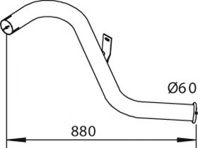 Труба выхлопного газа ZARA 1214