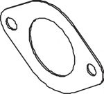 Прокладка, труба выхлопного газа DINEX 62801