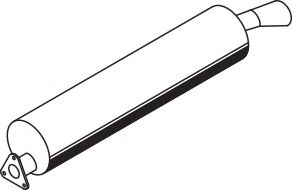 Средний / конечный глушитель ОГ DINEX 80313