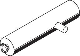 Средний / конечный глушитель ОГ DINEX 80344