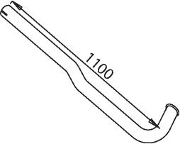 Труба выхлопного газа BORGES 3207