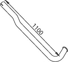 Труба выхлопного газа BORGES 3431