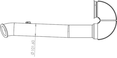 Труба выхлопного газа DINEX 22621
