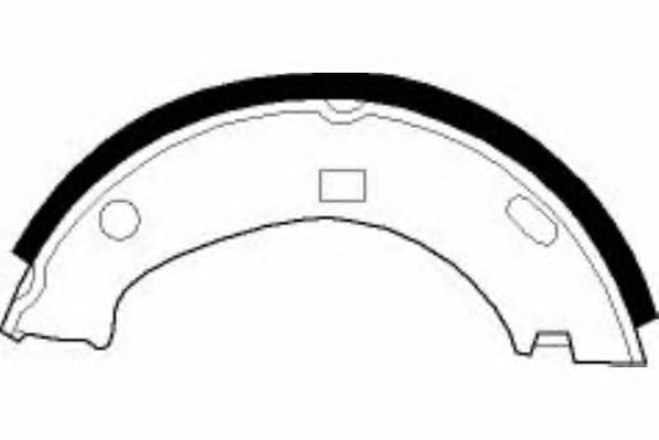 Комплект тормозных колодок, стояночная тормозная система NECTO N1558