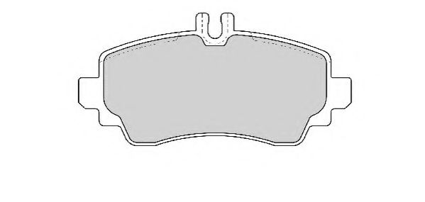 Комплект тормозных колодок, дисковый тормоз NECTO FD6866A