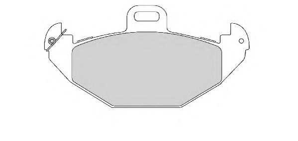 Комплект тормозных колодок, дисковый тормоз NECTO FD6776A