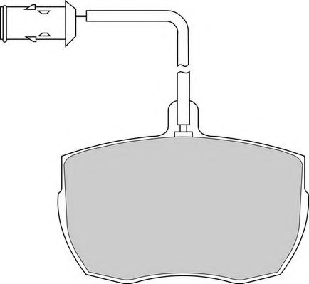 Комплект тормозных колодок, дисковый тормоз NECTO FD6130V