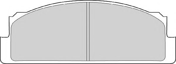 Комплект тормозных колодок, дисковый тормоз NECTO FD604A