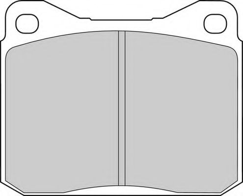 Комплект тормозных колодок, дисковый тормоз NECTO FD4141V