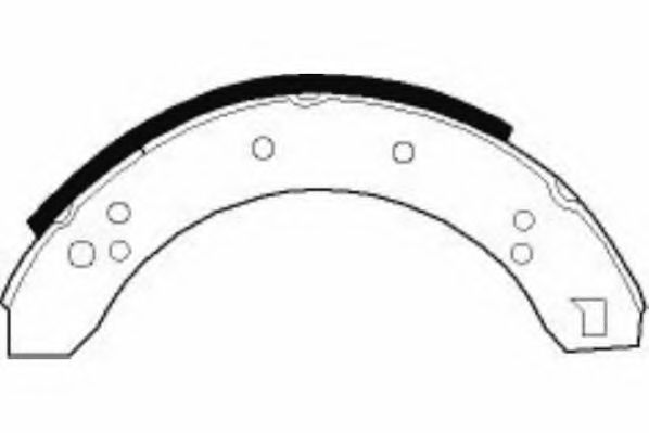 Комплект тормозных колодок NECTO N1487