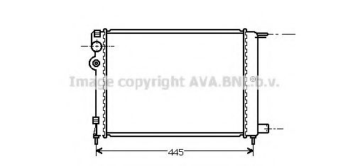 Радиатор, охлаждение двигателя AVA QUALITY COOLING CN2080