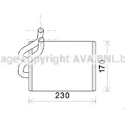 Теплообменник, отопление салона AVA QUALITY COOLING KA6203