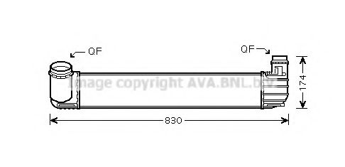Интеркулер AVA QUALITY COOLING RTA4413