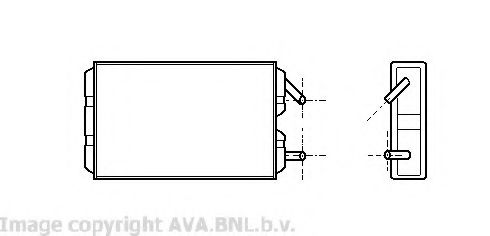 Теплообменник, отопление салона AVA QUALITY COOLING VO6041