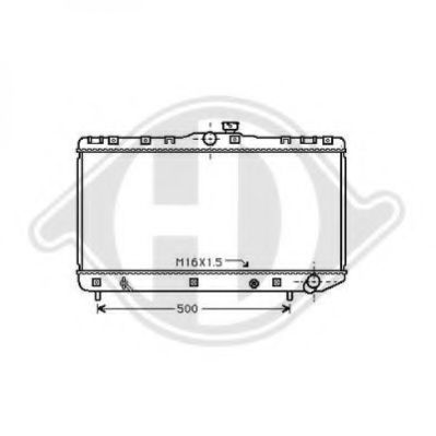 Радиатор, охлаждение двигателя DIEDERICHS 8136136