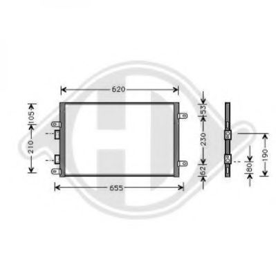 Конденсатор, кондиционер DIEDERICHS 8304100