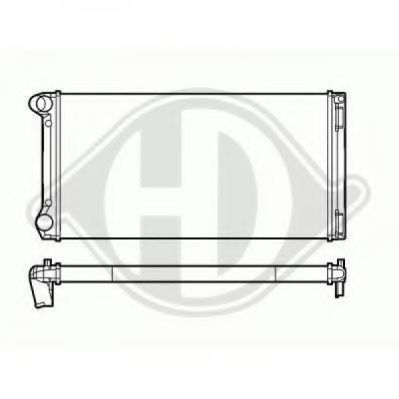 Радиатор, охлаждение двигателя DIEDERICHS 8345404