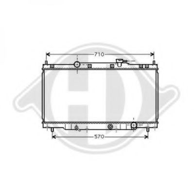 Радиатор, охлаждение двигателя DIEDERICHS 8528105