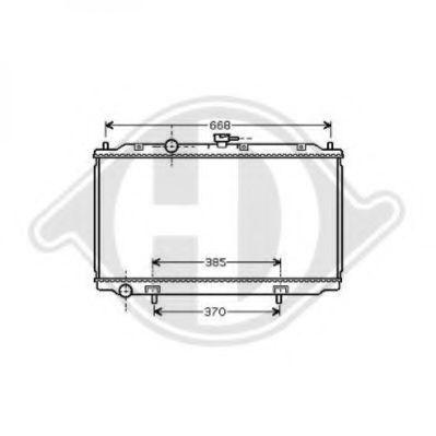 Радиатор, охлаждение двигателя DIEDERICHS 8601605