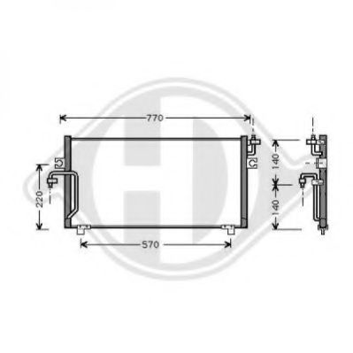 Конденсатор, кондиционер DIEDERICHS 8605200