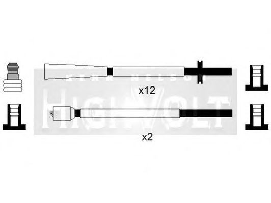Комплект проводов зажигания STANDARD OEF651