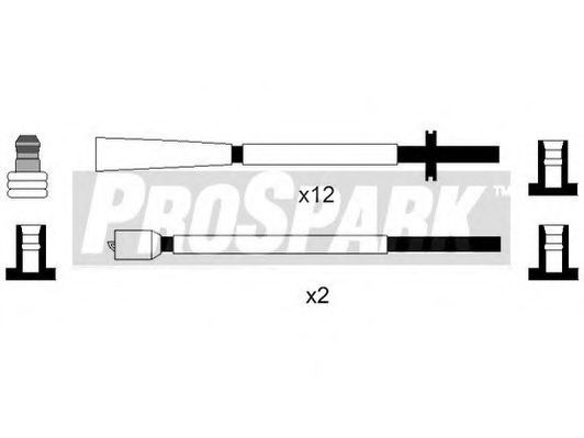 Комплект проводов зажигания INTERMOTOR 76180