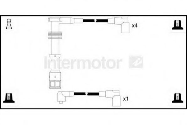 Комплект проводов зажигания STANDARD 76346