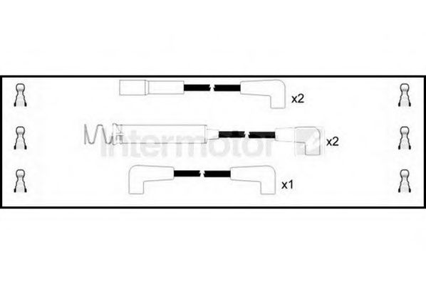 Комплект проводов зажигания STANDARD 76332