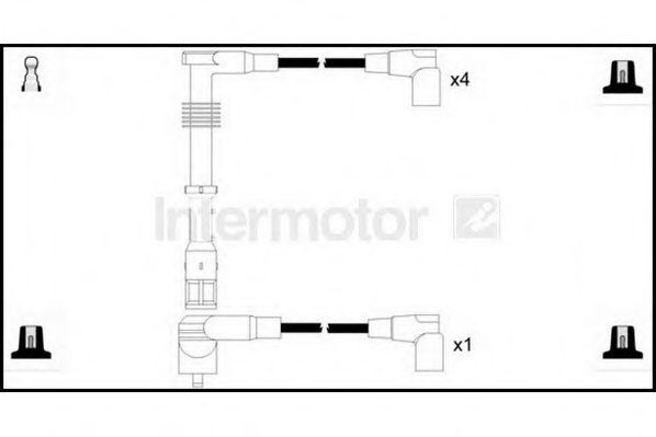 Комплект проводов зажигания STANDARD 73702