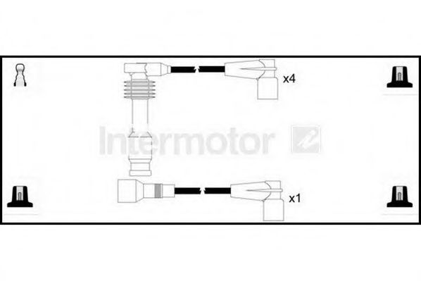Комплект проводов зажигания STANDARD 73809